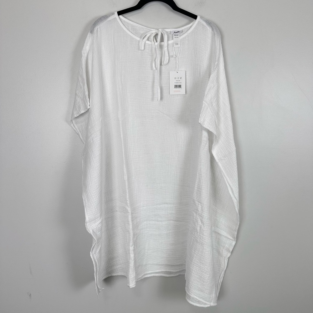 ANDIE White The Magdalena Caftan Coverup AAT167 - Picture 2 of 9